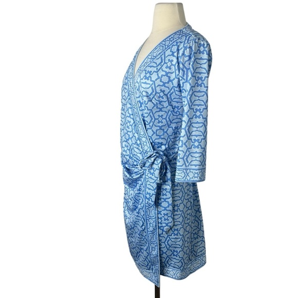Gretchen Scott Blue Wrap it Up Jersey Dress - Picture 3 of 5